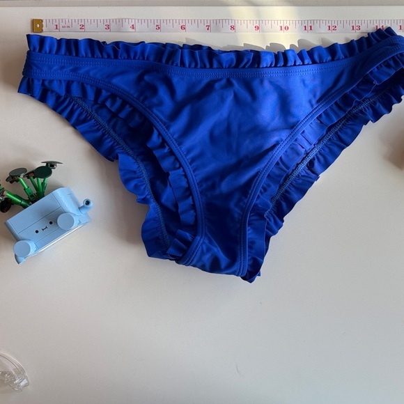 SHEIN Other - SHEIN Blue Ruffled Edge Bikini Bottom, Size XL
